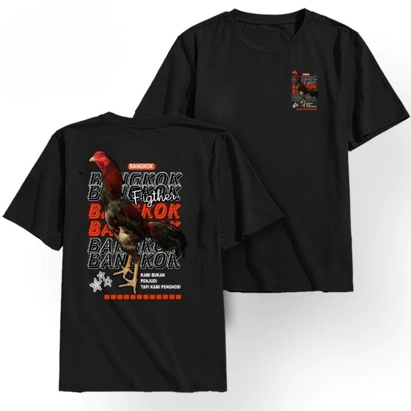 KAOS AYAM BANGKOK FIGHTER KAOS DISTRO AYAM BANGKOK FIGHTER PRIA WANITA