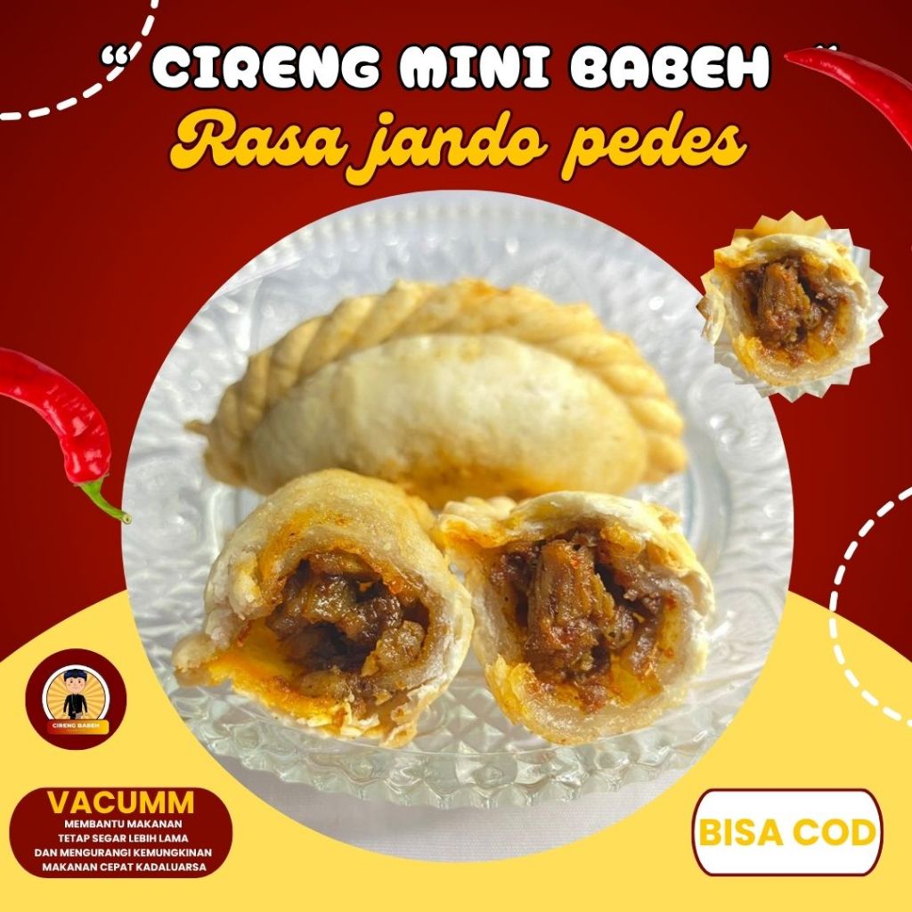 

Cireng Isi Jando Pedes Mini – 10 pcs | Camilan Enak Pedas