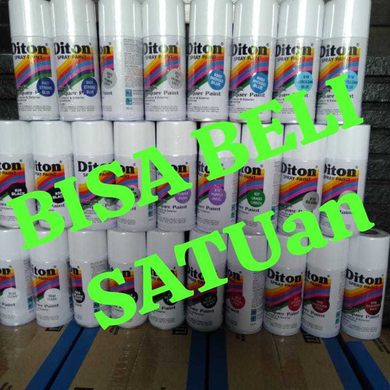 1. Pilox Pilok Diton Cat Diton 150cc hitam doff black white 840 clear 8540 Red Ready Stok BISA BELI 