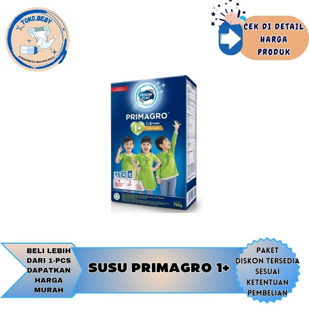 

Primagro 1+ Untuk Anak Usia 1-3Tahun 750GR /Madu/Vanilla/toko.beby