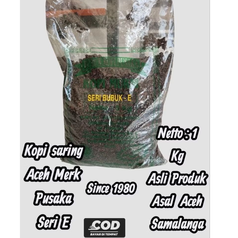 

GROSIR !! 1Kg Kopi Saring/Kasar Pusaka Aceh