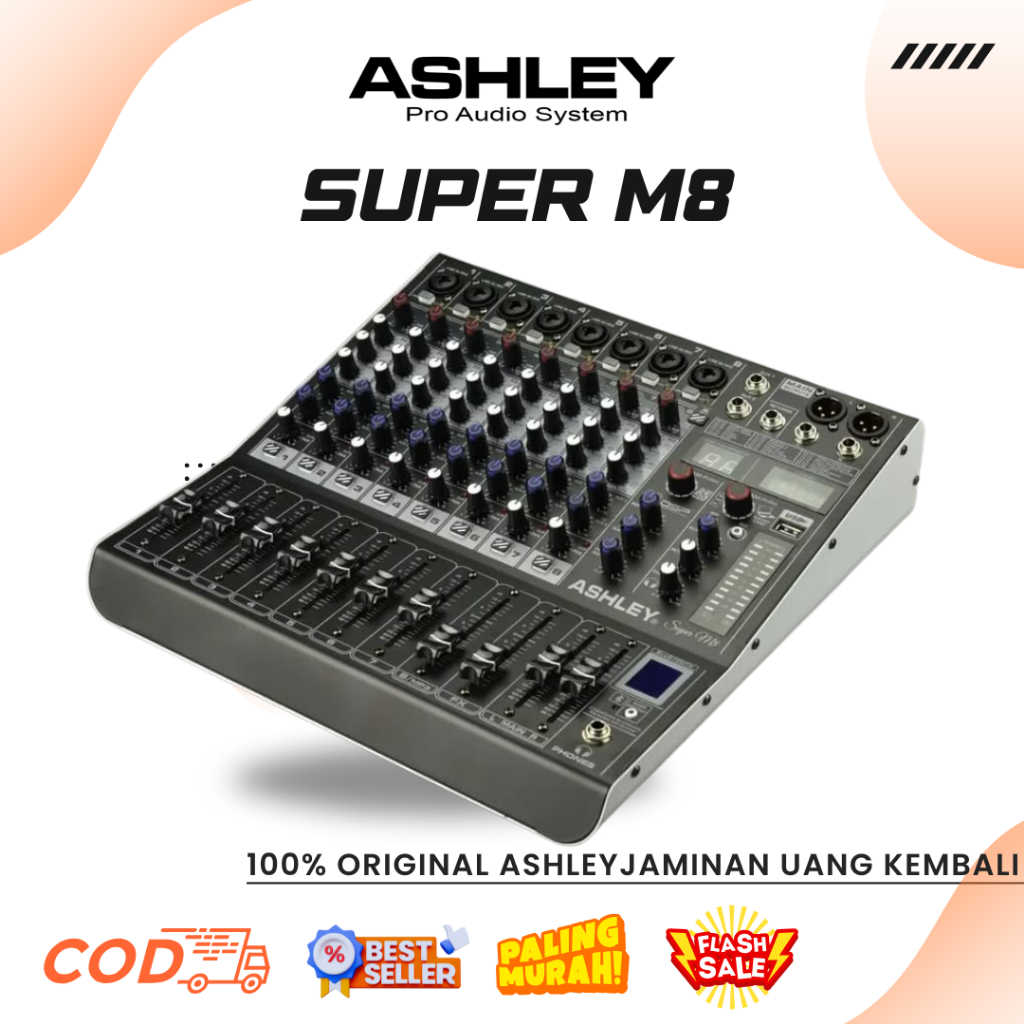 MIXER ASHLEY SUPER M8 DIGITAL MULTI EFEK