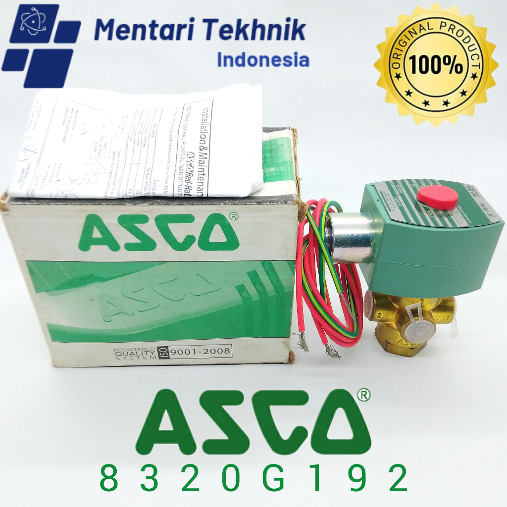 8320G192 ASCO Solenoid Valve 3way 1/4 Inch 120V Normally Open