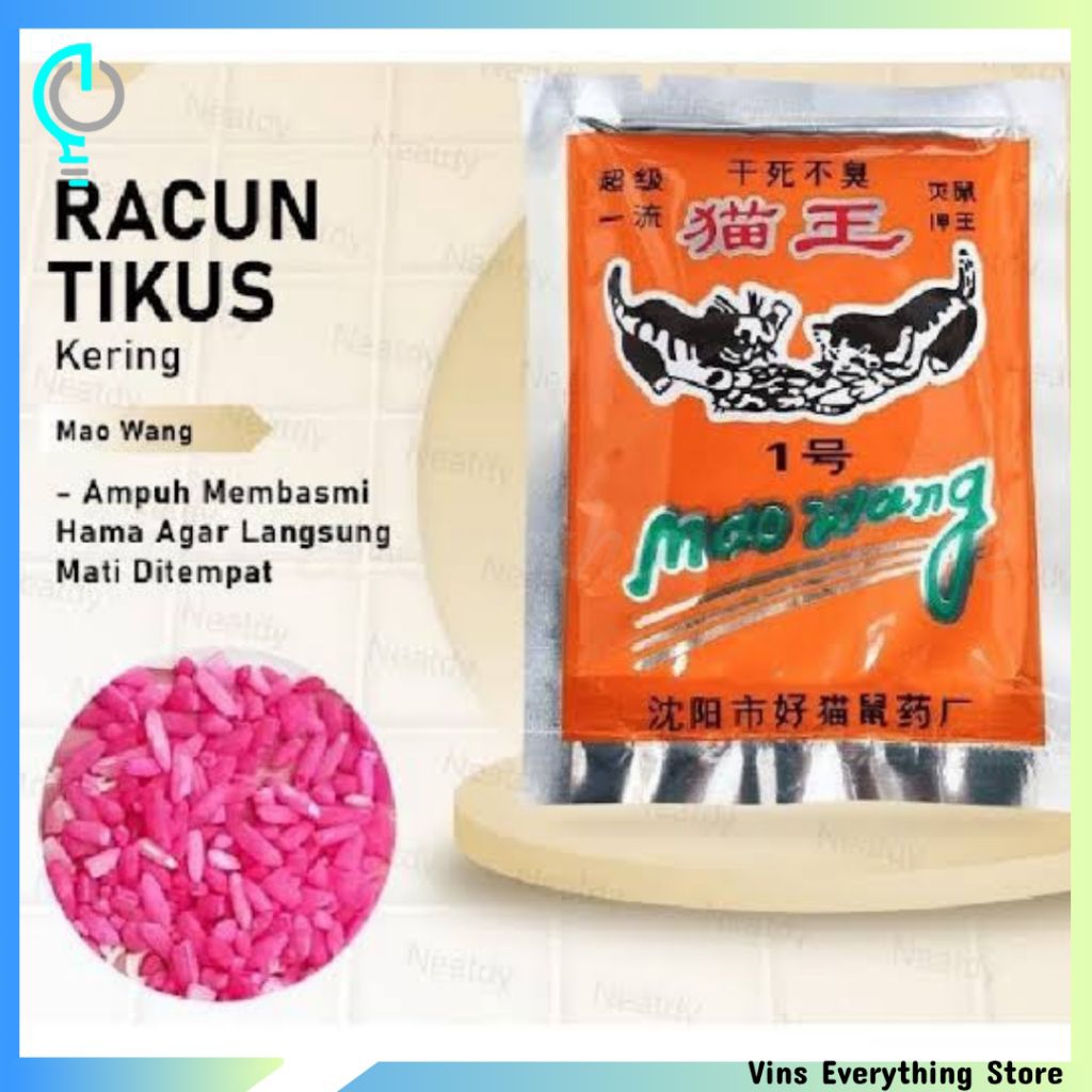 [VES] Racun Tikus Beras Merah | Maowang Beras Merah | Racun Tikus Mati Ditempat | Racun Tikus Mati K
