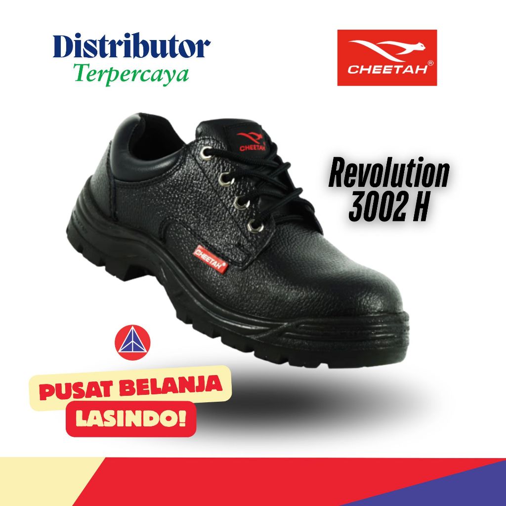 CHEETAH Safety Shoes 3002 H Revolution Black / Cheetah Safety Shoes