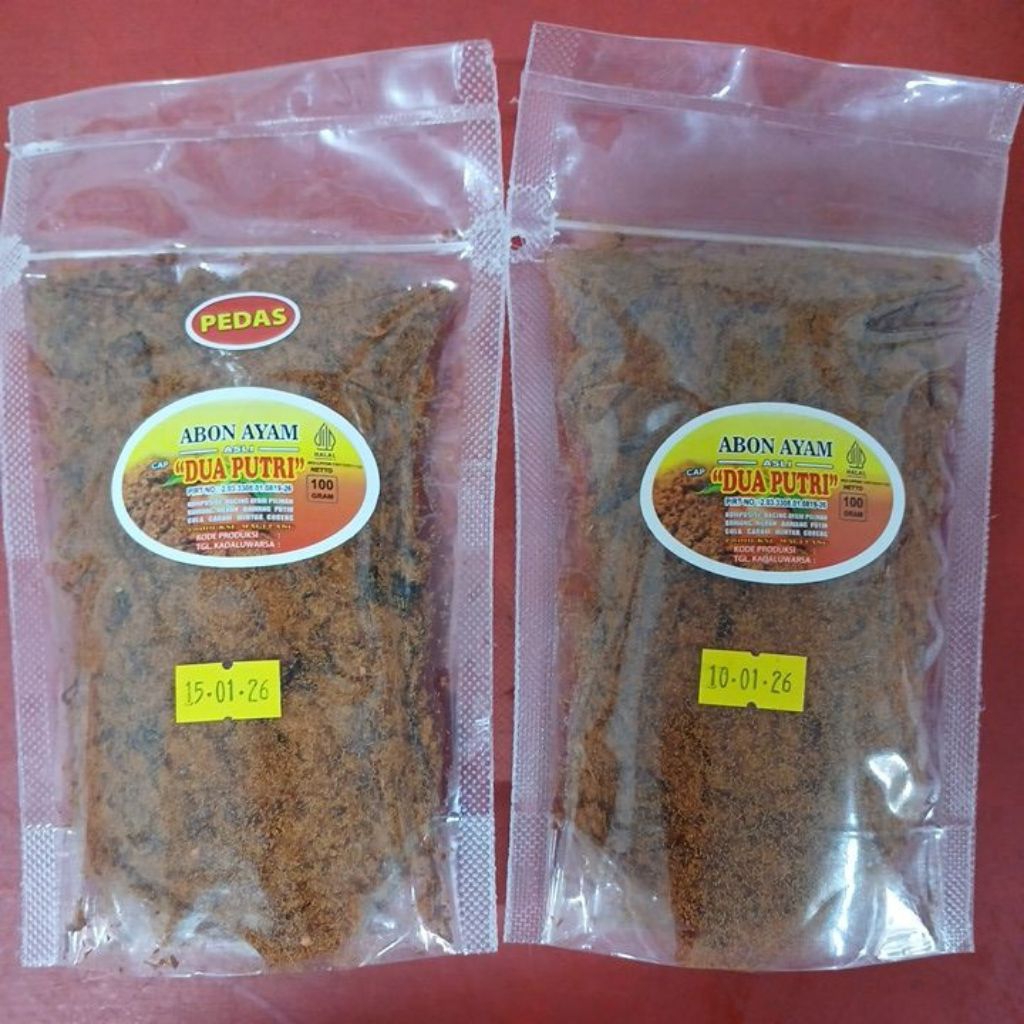 

abon ayam cap dua putri