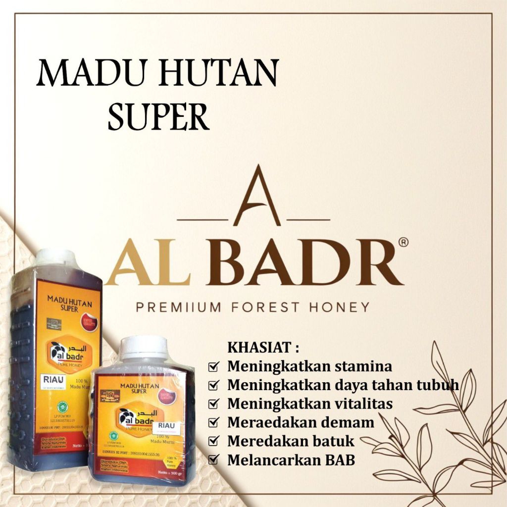 

Madu Murni Hutan Asli Al badr 1kg