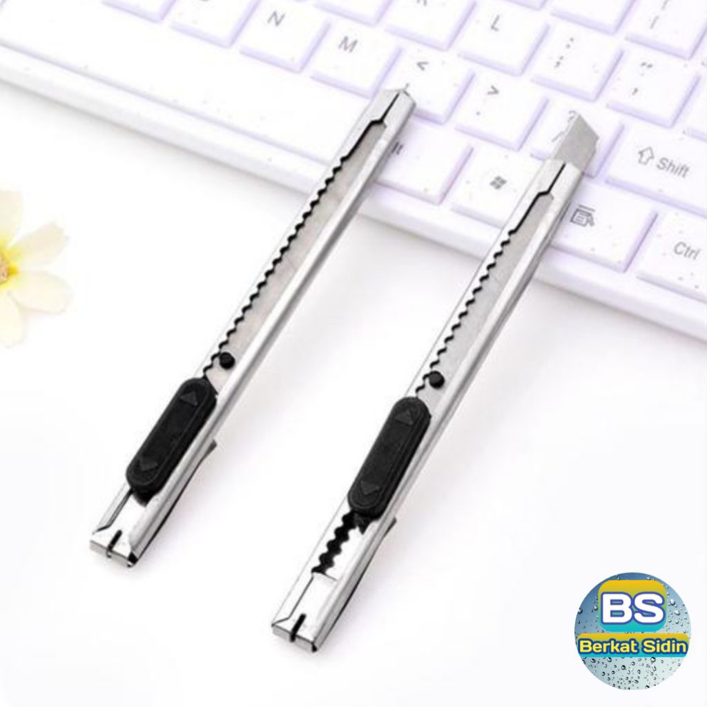 

pisau cutter stainles slim anti karat