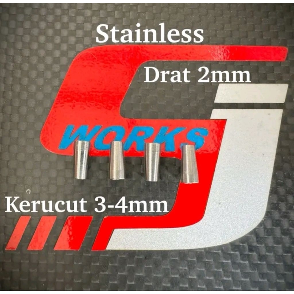 Rep Tamiya Spacer Drat Kerucut Stainless