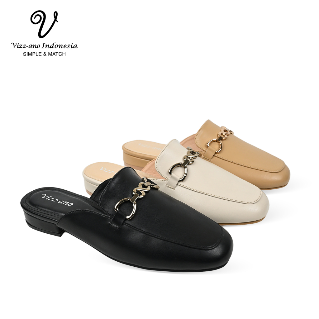 Vizzano Mules Slip On Wanita Design Febby