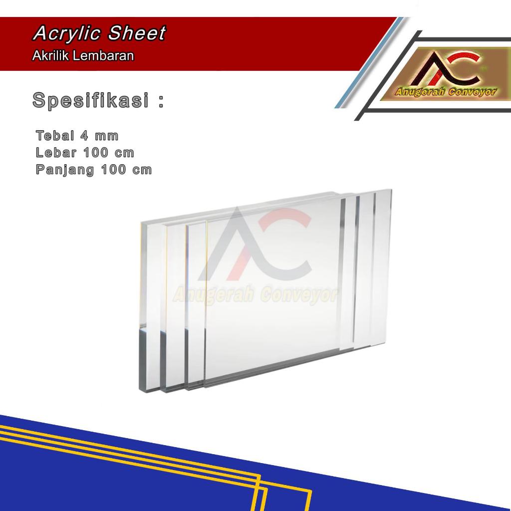 

Akrilik Lembaran Ukuran Tebal 4 mm x 100 cm x 100 cm
