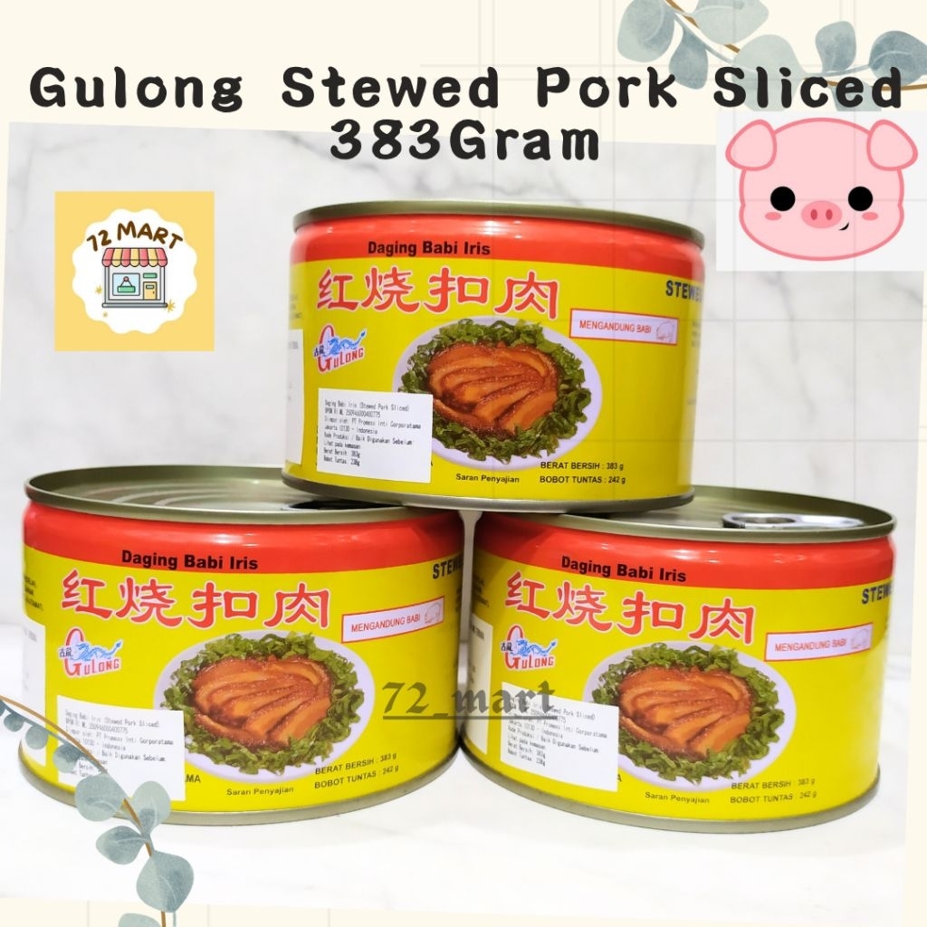 

Gulong Stewed Pork Slice 383gram/ Daging babi iris /Samcan