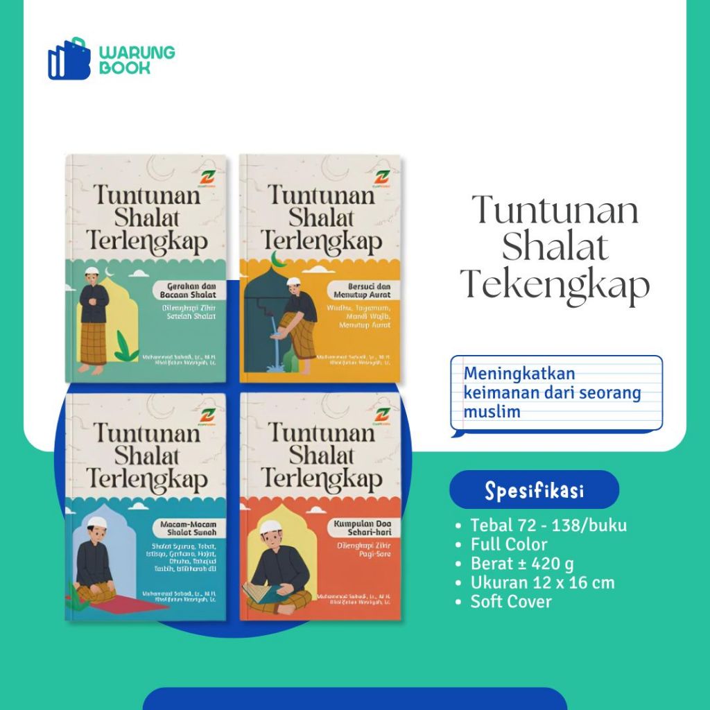 Buku tuntunan sholat lengkap doa doa dzikir adi hidayat panduan terjemahan Ziyadbooks Official