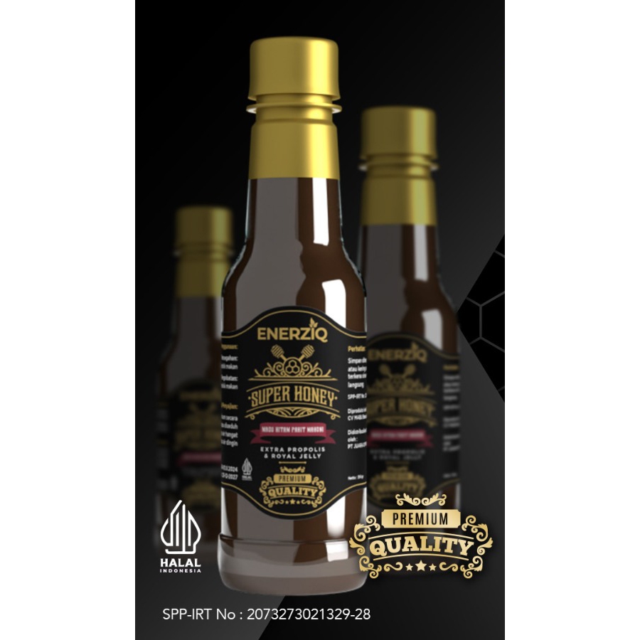 

Madu Enerziq Super Honey – Madu Hitam + Propolis + Royal Jelly untuk Vitalitas & Imun