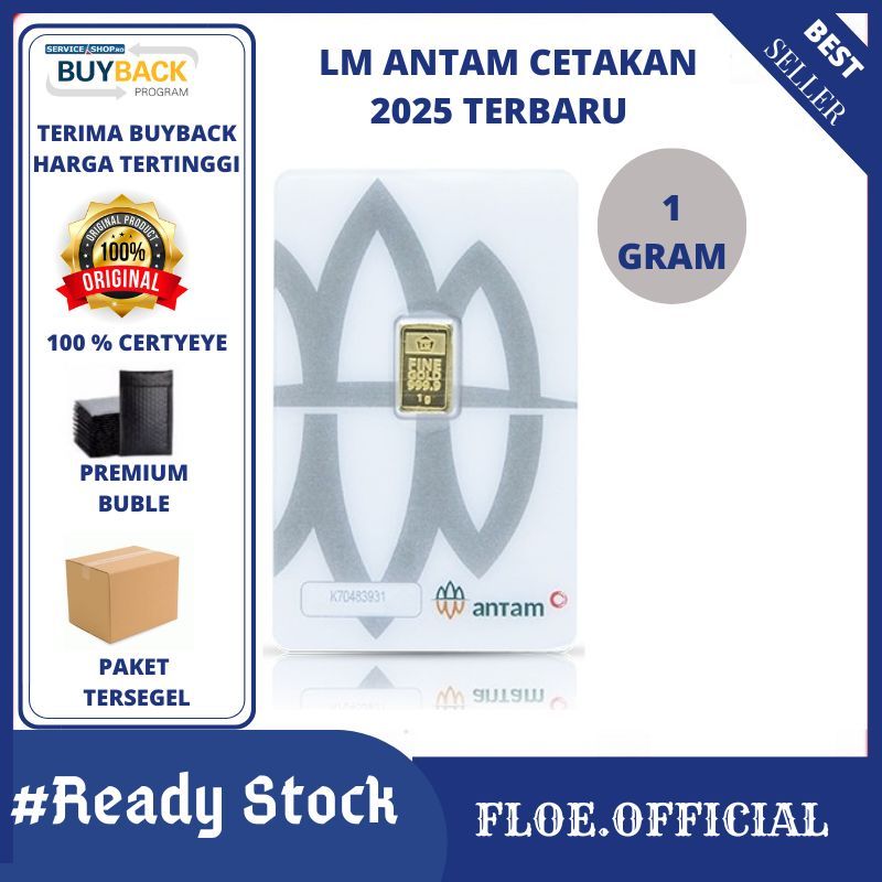 LM EMAS ANTAM 1 Gram, LOGAM MULIA TERBARU