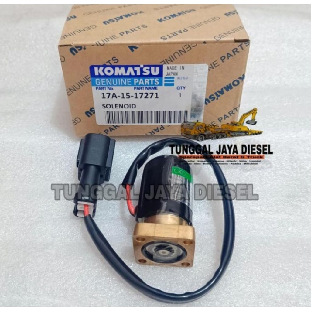 SOLENOID VALVE LOADER WA180 WA100 WA200 WA380 WA400 SELENOID 17A-15-17271 KOMATSU