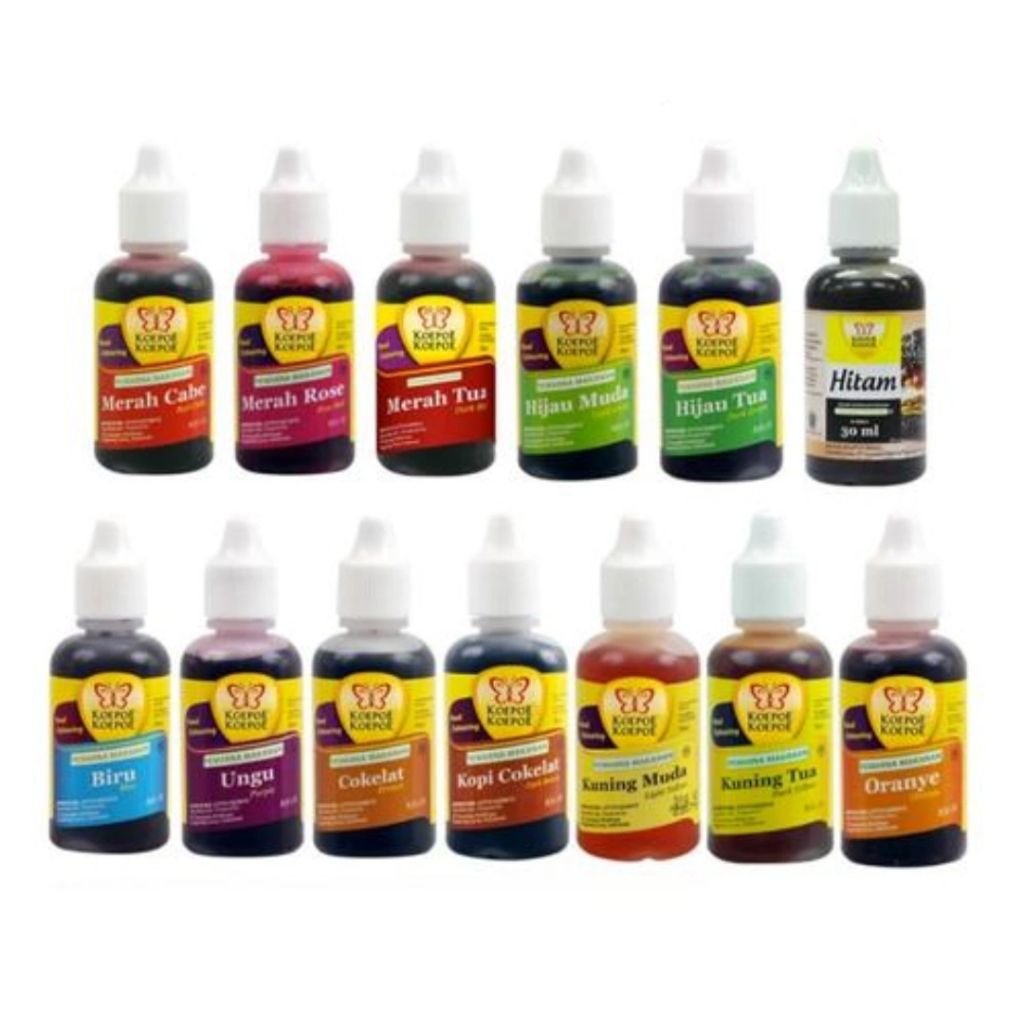 

Pewarna Makanan Koepoe Koepoe/ Kupu kupu All Varian