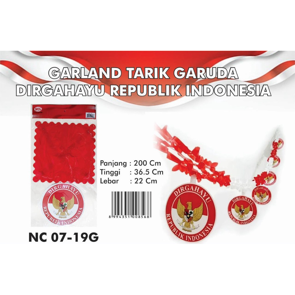 Garland Tarik HUT RI Garland Kemerdekaan