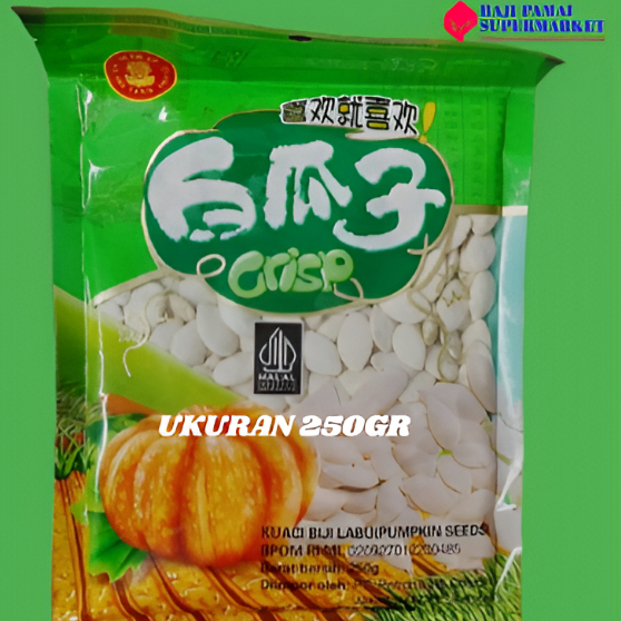 

Kuaci labu Putih Hsiang Ukuran 250gr