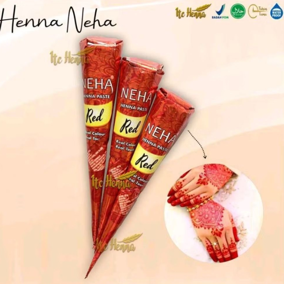 Inai Kuku Merah / Inai Kuku Red / Halal BPOM Sah untuk Sholat Ibadah