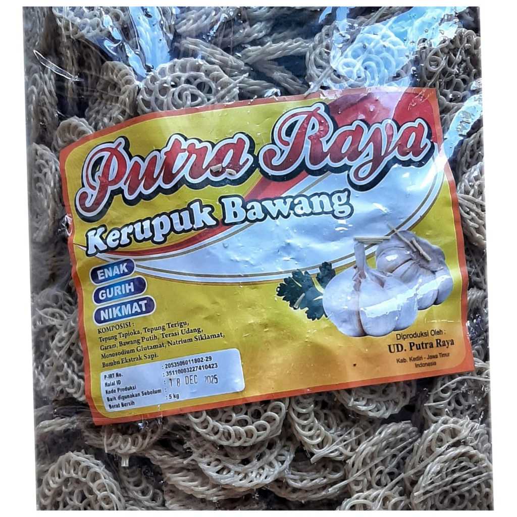 KERUPUK BAWANG PUTRA JAYA KEDIRI 1KG