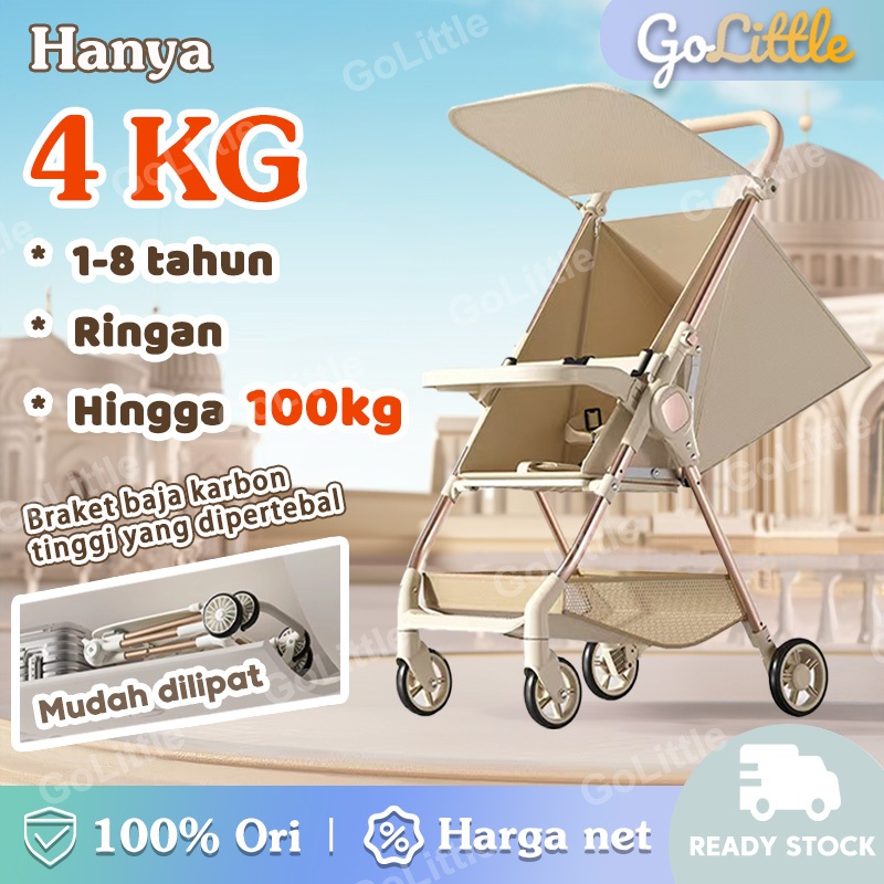 Stroller Bayi Lipat Cabin Size Dorongan Bayi Stroller Travelling Lipat Stroller Dapat Duduk Atau Ber