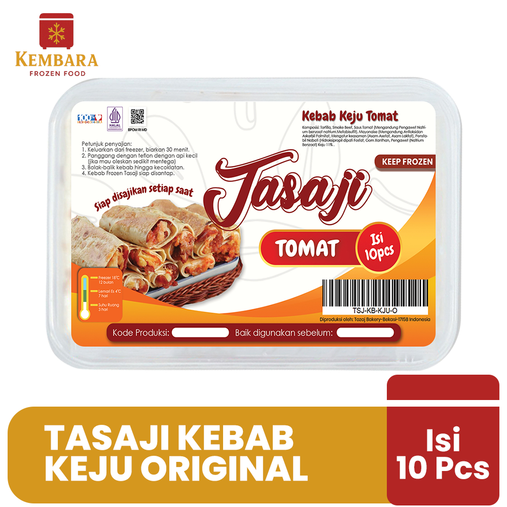 

Tasaji Kebab Frozen Keju Original isi 10 Pcs