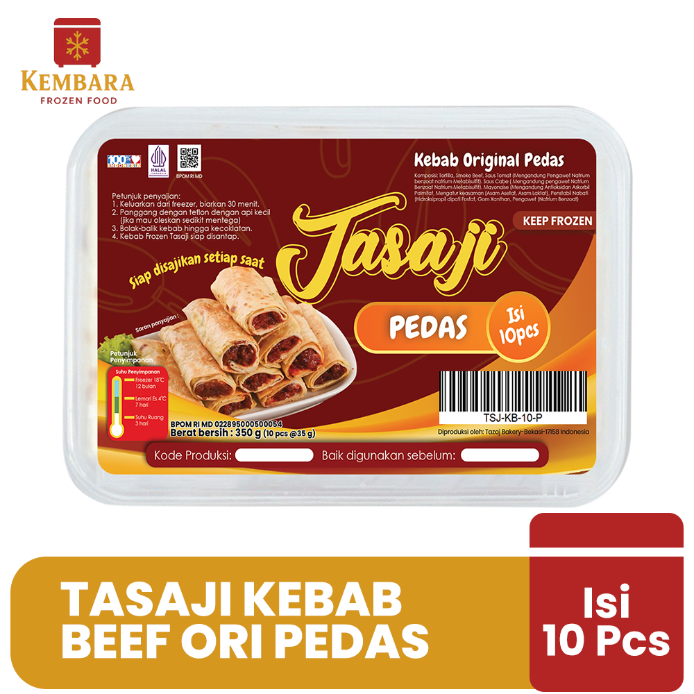 

Tasaji Kebab Pedas Frozen Mini Isi 10 Hemat