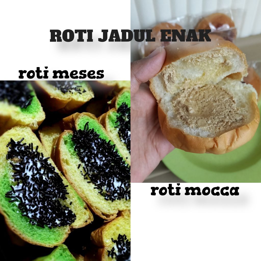 

(PAKET 20 BUNGKUS) Roti Jadul Meses Roti Mocca Lezat Empuk Murah