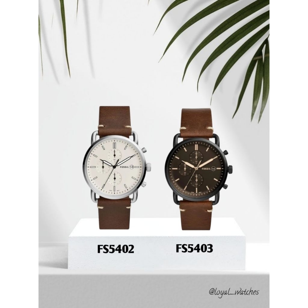 JAM TANGAN COWOK LEATHER TYPE FS5402 & FS5403