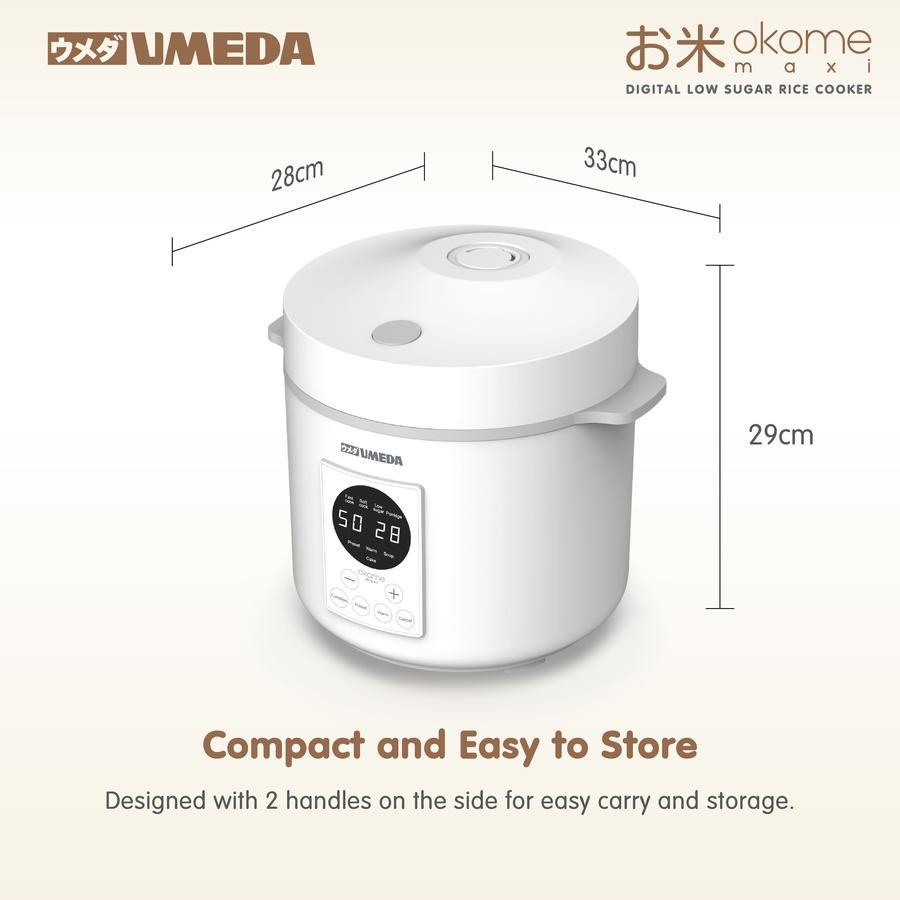 Umeda OKOME MAXI Low Sugar Smart Rice Cooker 2 Liter