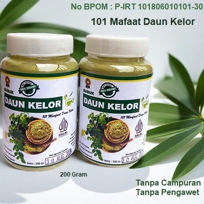 

Daun Kelor Bubuk 100 % ORIGINAL . BPOM : P-IRT 2101806010101-30