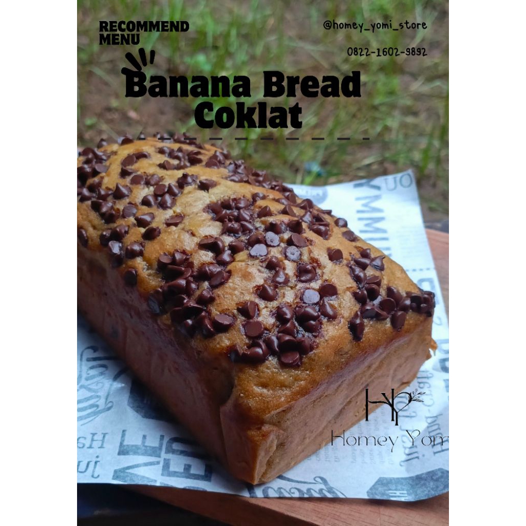 

Banana Bread Coklat Homey Yomi
