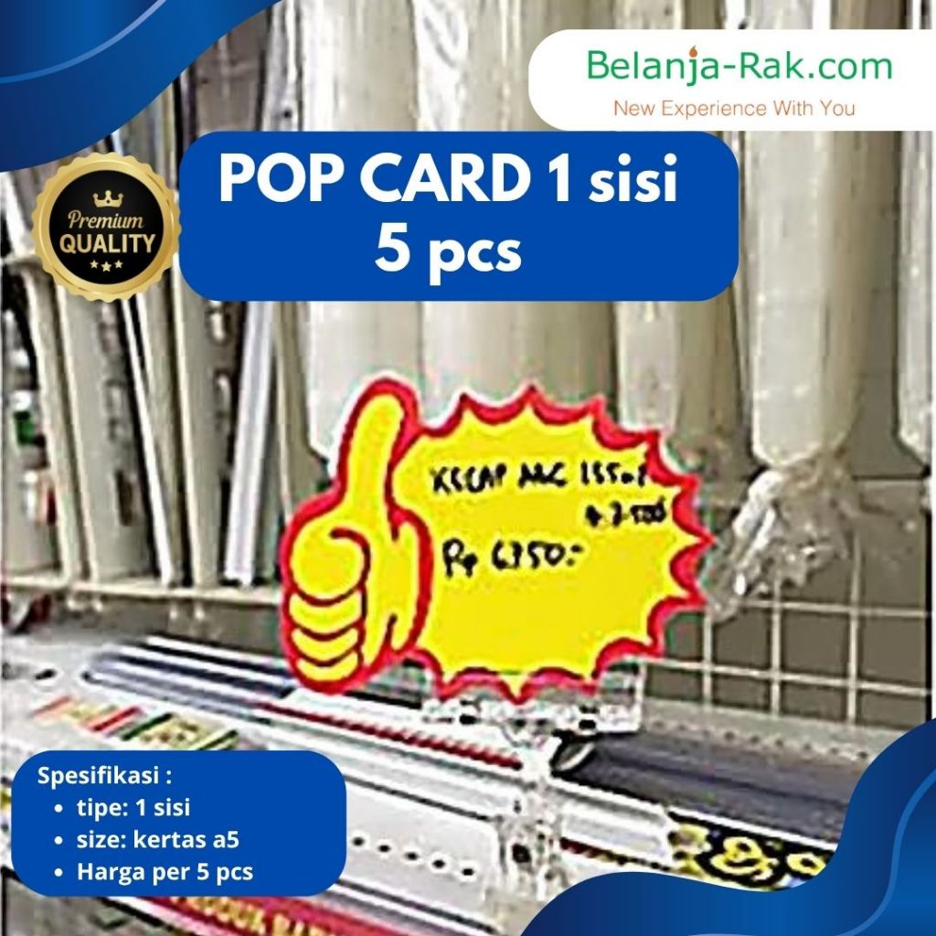 

Pop Card 1S Jempol Popcard Kertas 1 Sisi bentuk Jempol minimal pembelian 5 pcs
