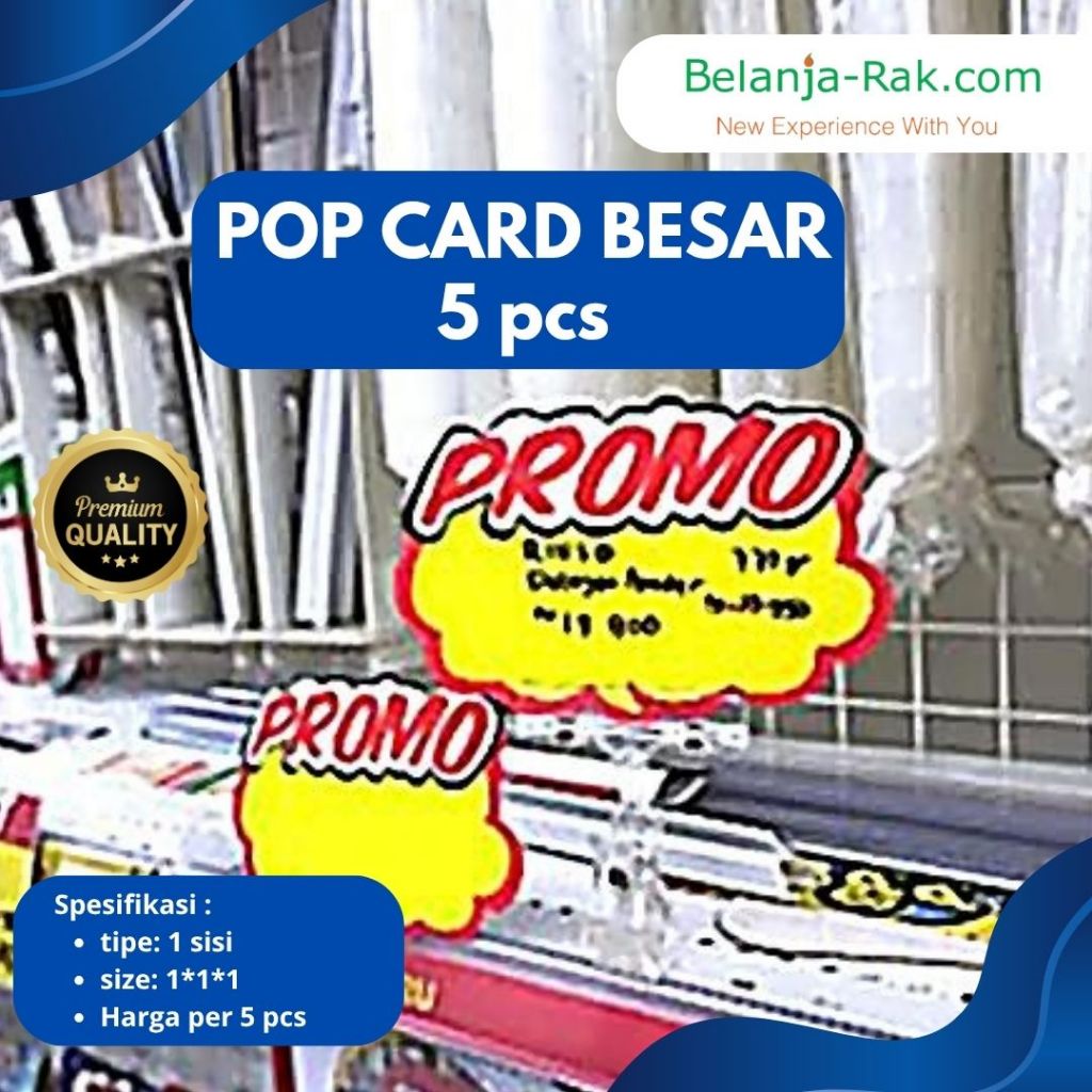 

Pop Card 1S Promo Popcard Kertas Besar 1 Paket isi 5pcs
