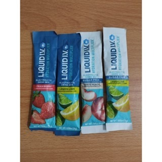 

[ORI USA] LIQUID IV- Hydration Multiplier Electrolyte Drink Mix Powder Lemon Lime-lemon Lime Sugar Free - White Peach sugar Free - Strawberry 1 Sachet I.V.