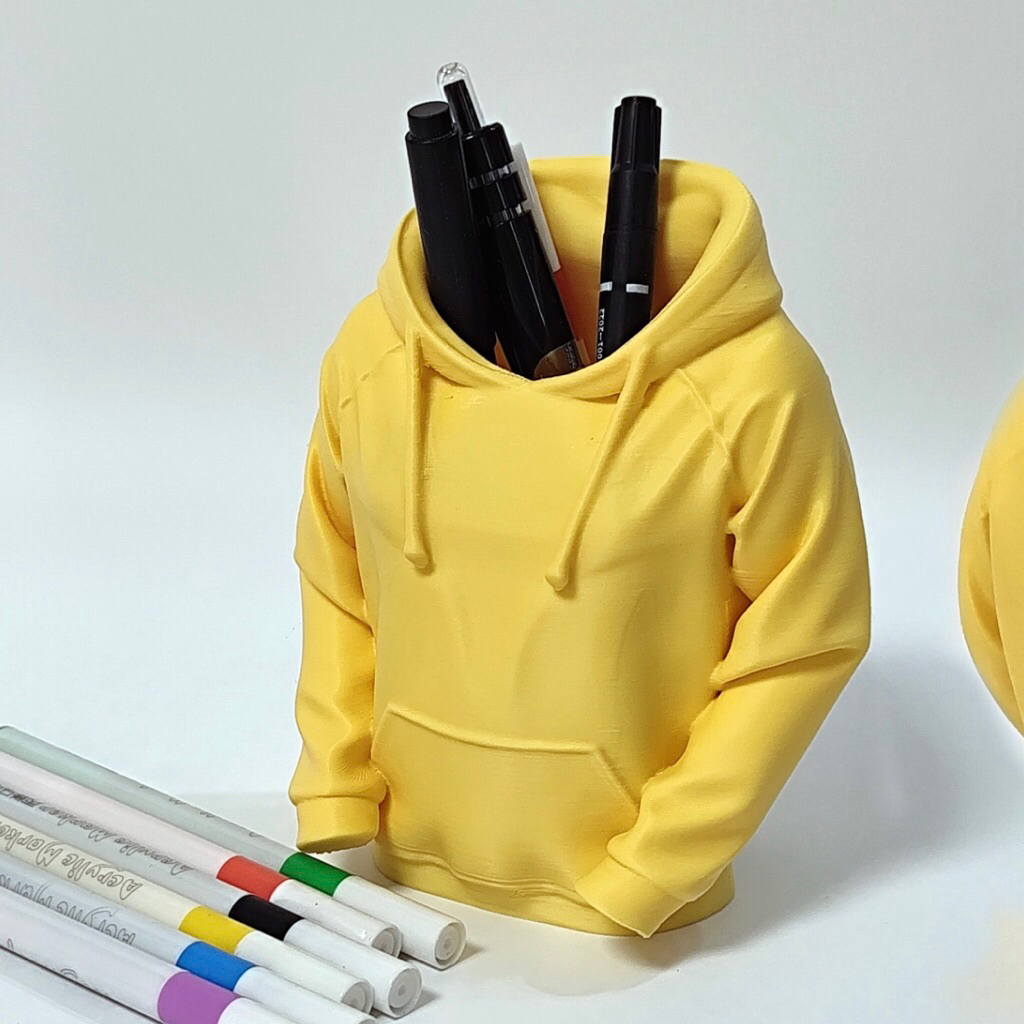 

Tempat Pensil Unik Bentuk Hoodie – Organizer Meja Lucu dari 3D Print Cocok untuk Kado atau Dekorasi