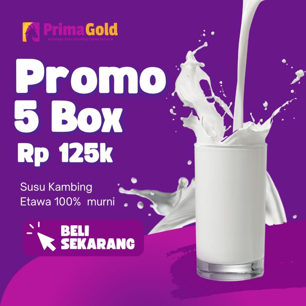 

Primagold Susu Kambing Etawa Murni 100% Solusi Untuk Sendi Lincah