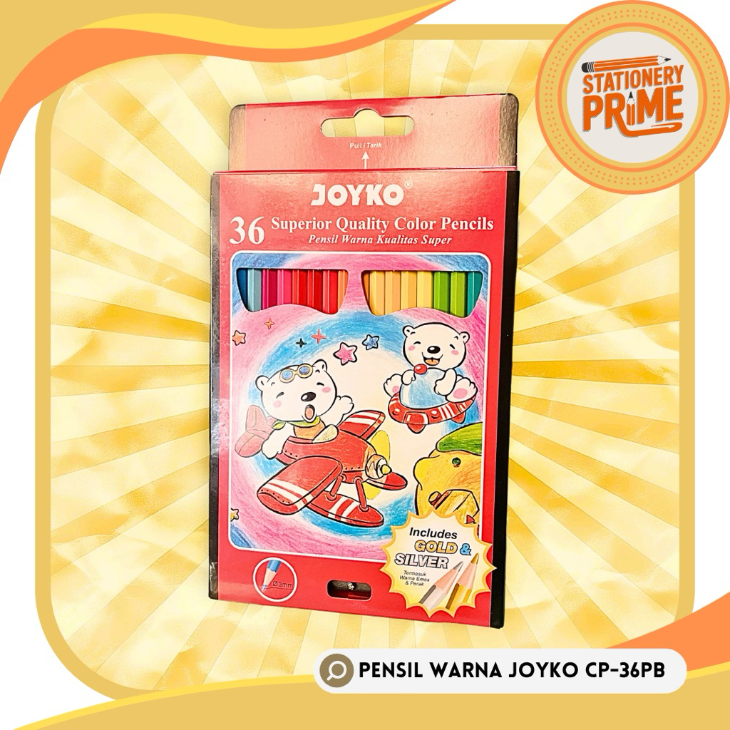 

Pensil Warna Joyko CP-36PB 36 Warna Panjang