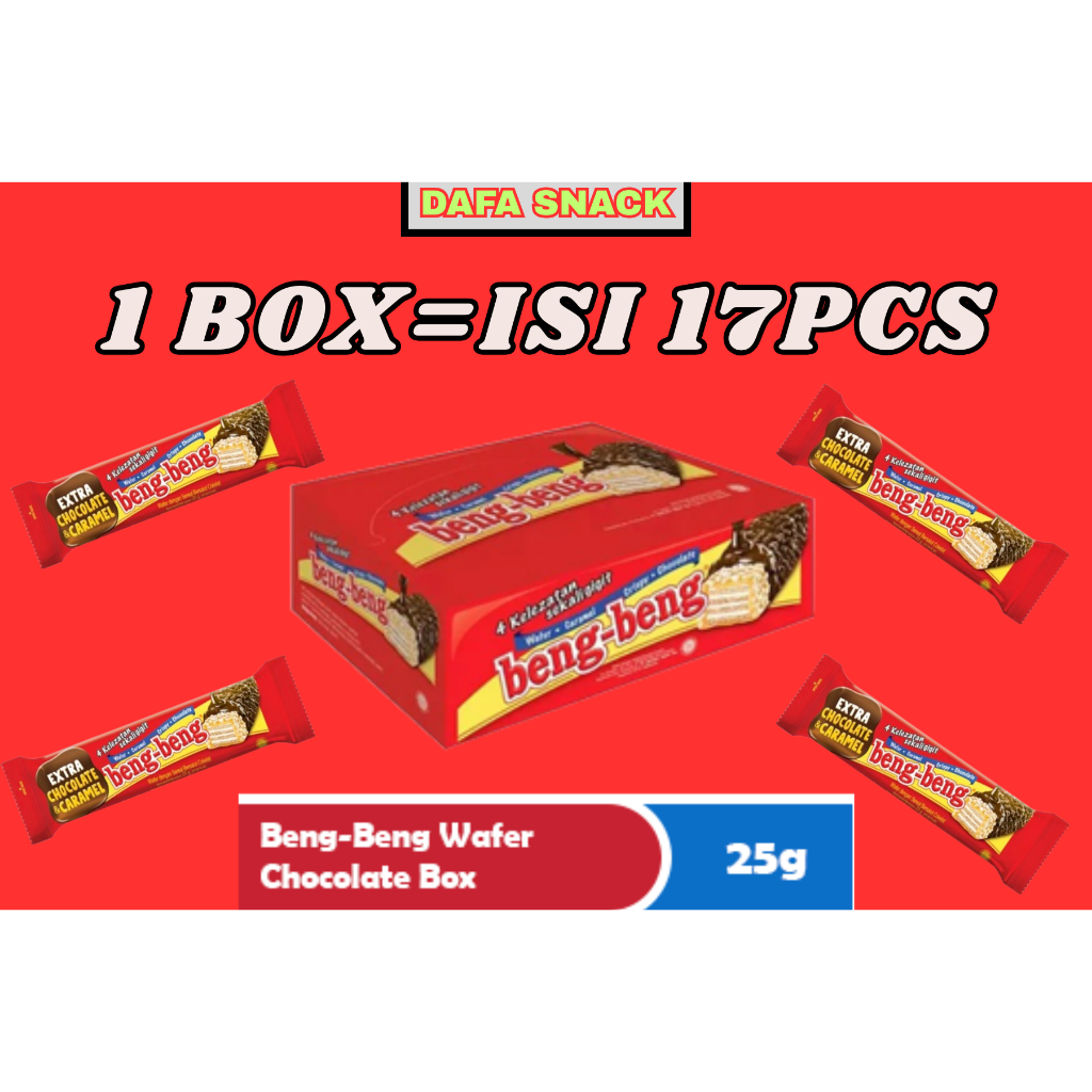 

Beng Beng Chocolate 1 Box Isi 17 pcs