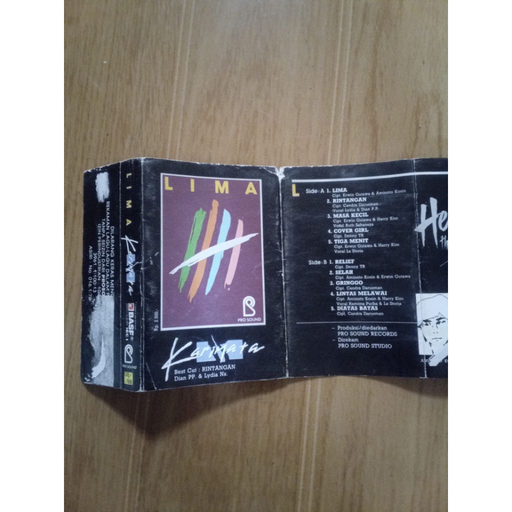 hanya cover kaset karimata - lima | tanpa kaset