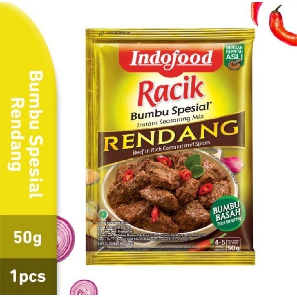 

indofood racik bumbu spesial rendang 50 gr
