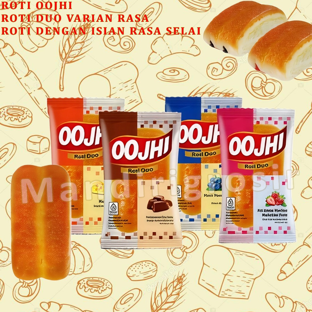 

Roti Duo Varian Rasa * Roti Oojhi * Roti Dengan Isian Rasa Selai * 55gr