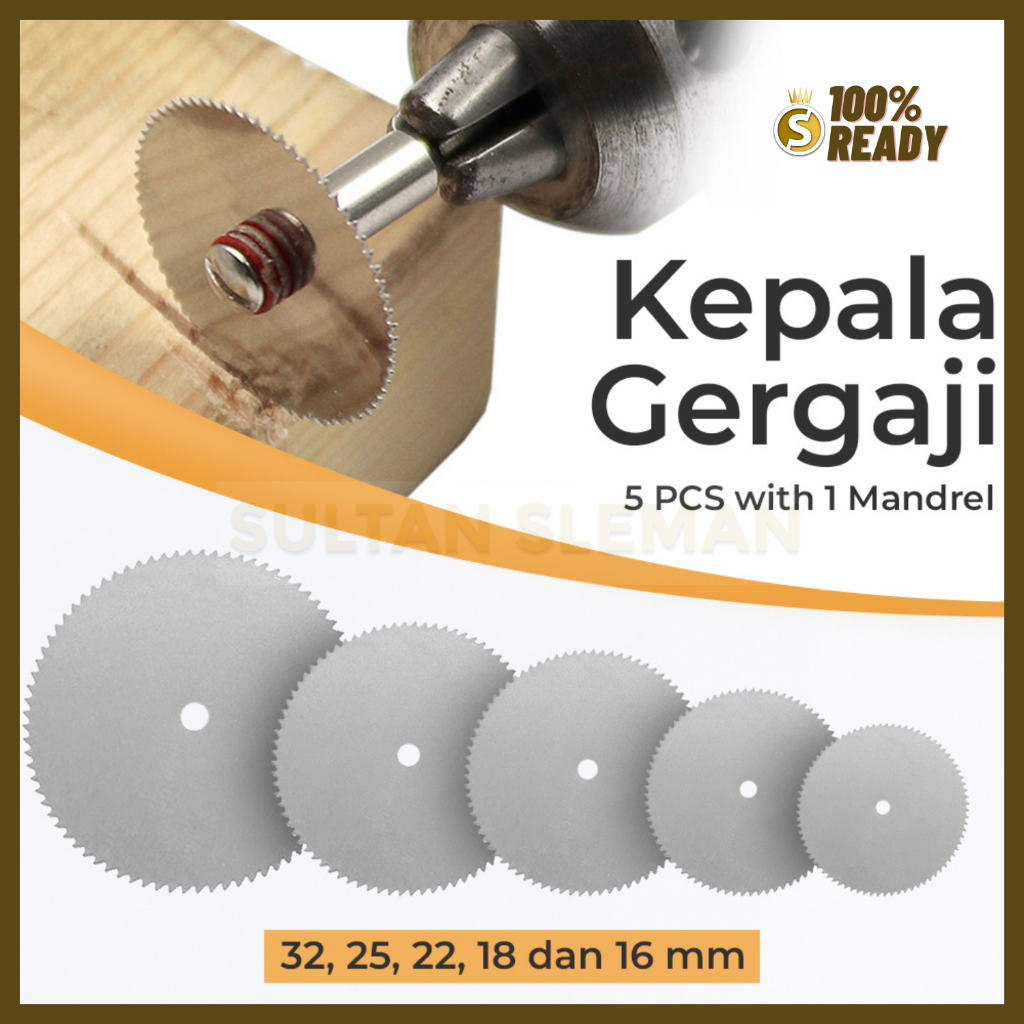 Kepala Gergaji Metal 5 PCS / Mata Gerinda / Mata Gergaji Mini