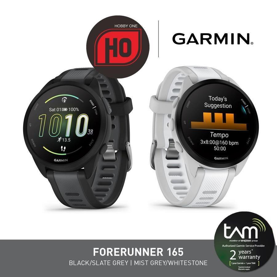 Garmin Forerunner 165 - GPS Running Watch Heart Rate Monitor Smartwatch