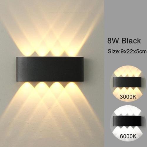 LAMPU DINDING LED 2W 4W 6W 8W COB BULAT PILAR PAGAR OUTDOOR WATERPROOF HIAS RUMAH MINIMALISWALL LIGH