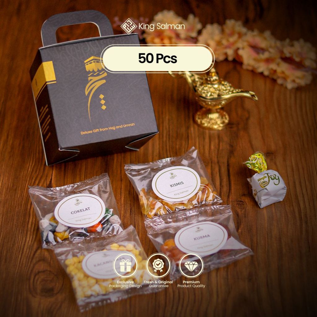 

King Salman - Oleh-Oleh Haji & Umroh SHAFA Black 50 Pcs - Non Zam Zam