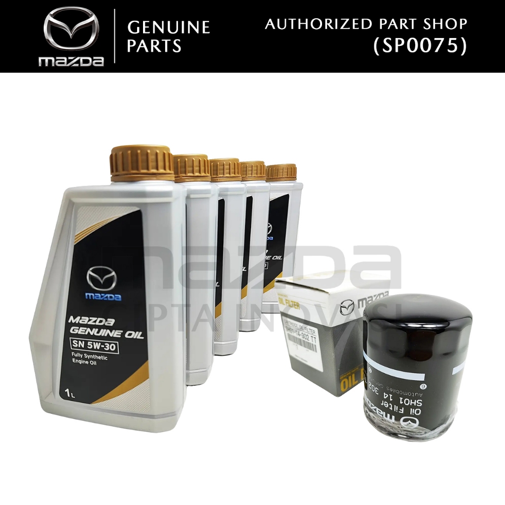 Paket Oli Filter Mazda Biante Non Skayctiv MGO Genuine Oil