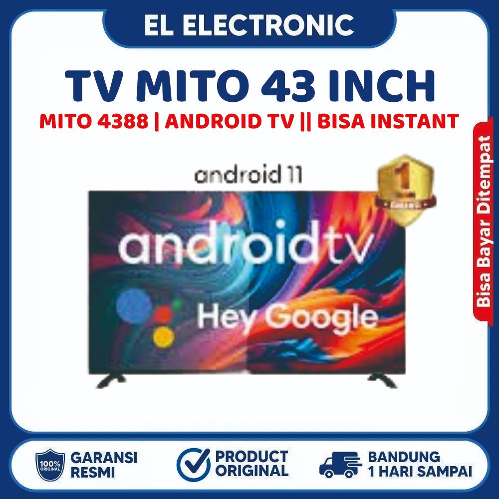 TV ANDROID MITO 4388 43INCH ANDROID