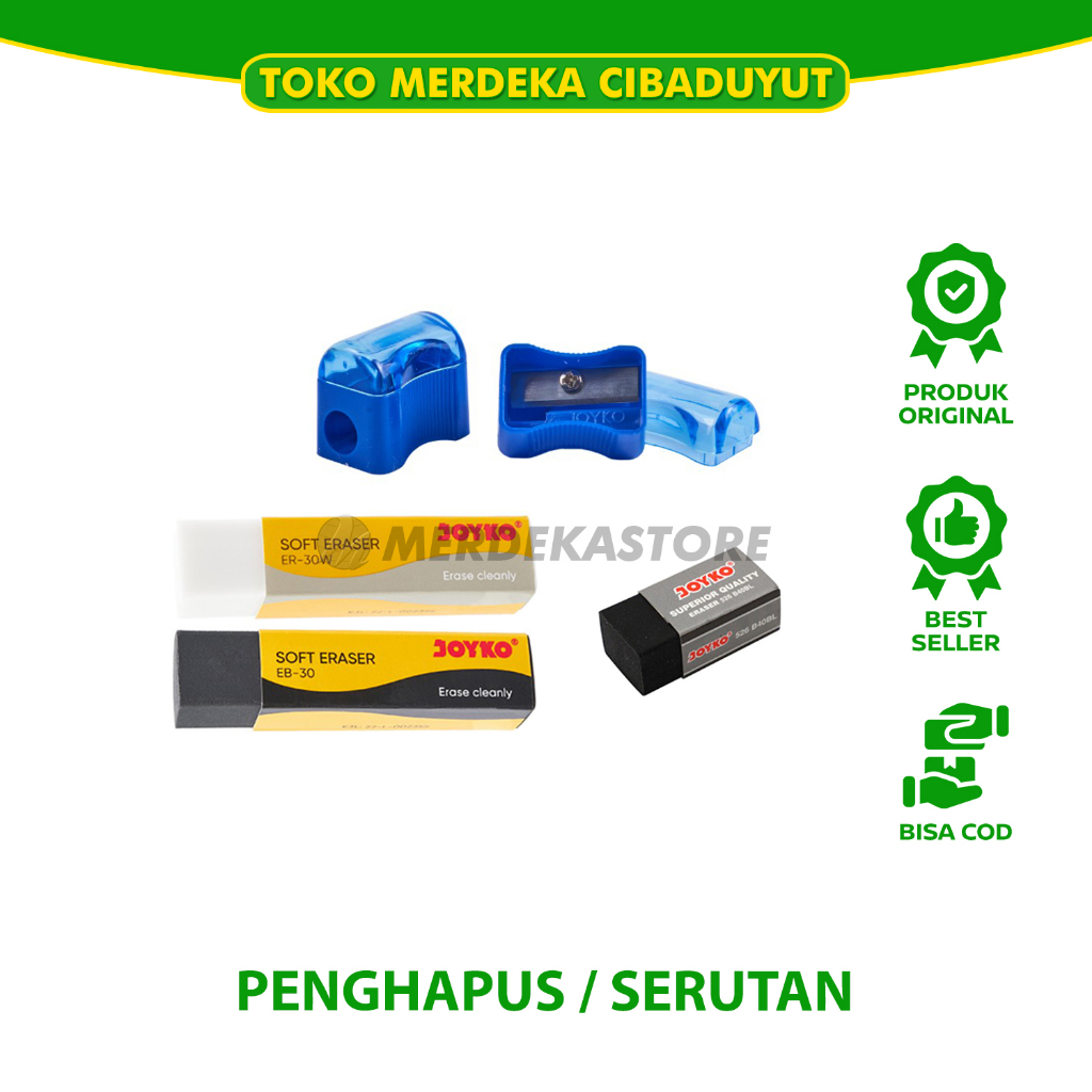 

Penghapus / Serutan Joyko EB-30 & ER-30W & 526 B40BL | Staedtler